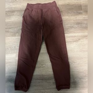 Lulu lemon jogger sweatpants rust color